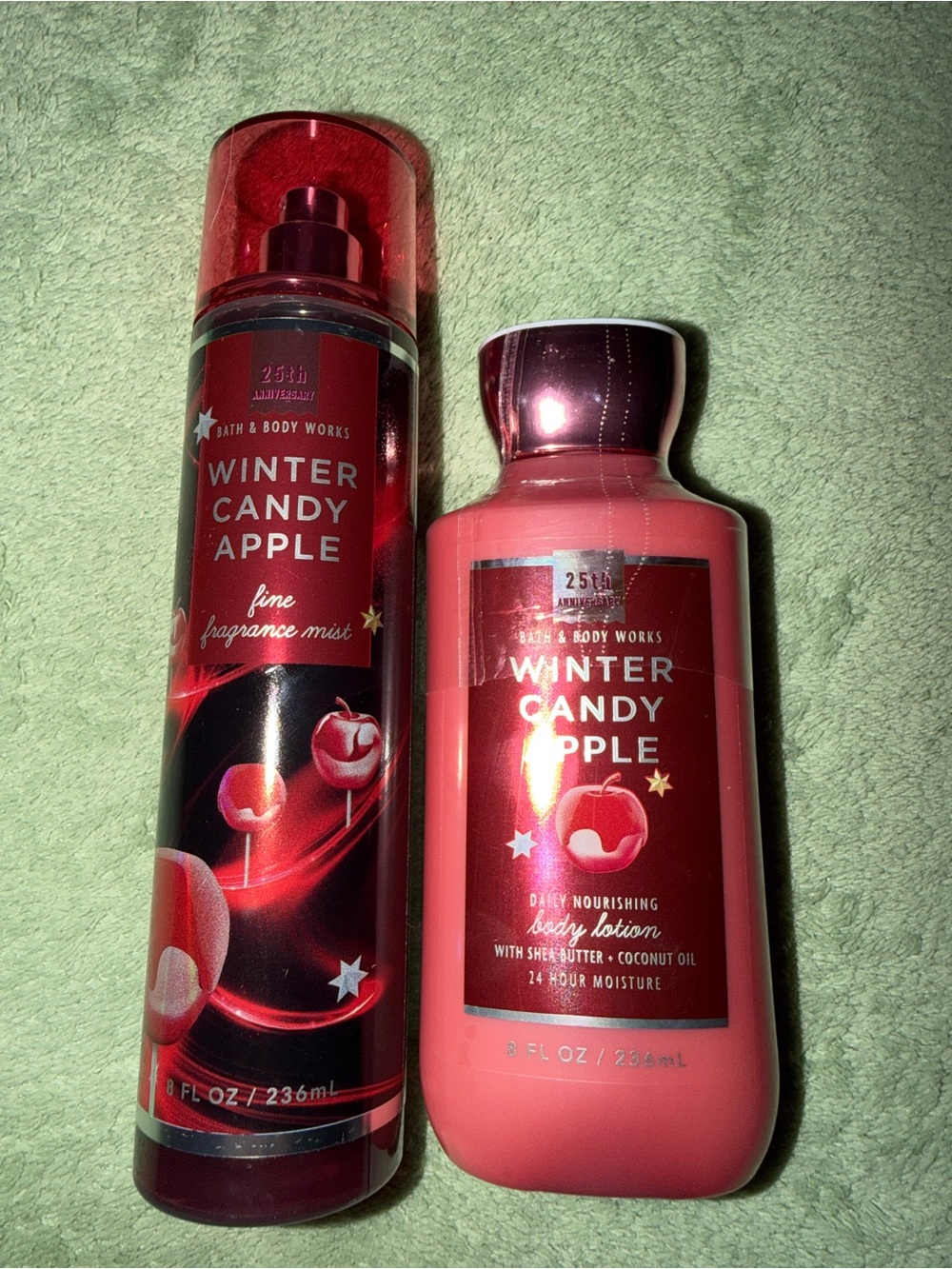 Bulk Bath & Body Works Winter Candy Apple Mist & Lotion - 4 spray 4 lotion